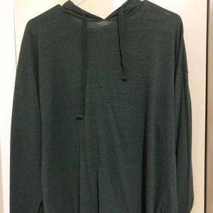 Double zero forest green hoodie